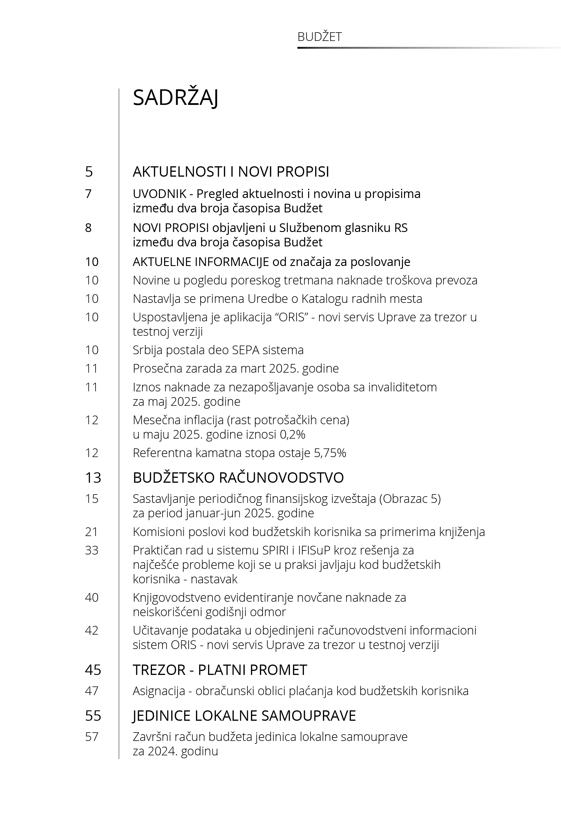Časopis Budzet