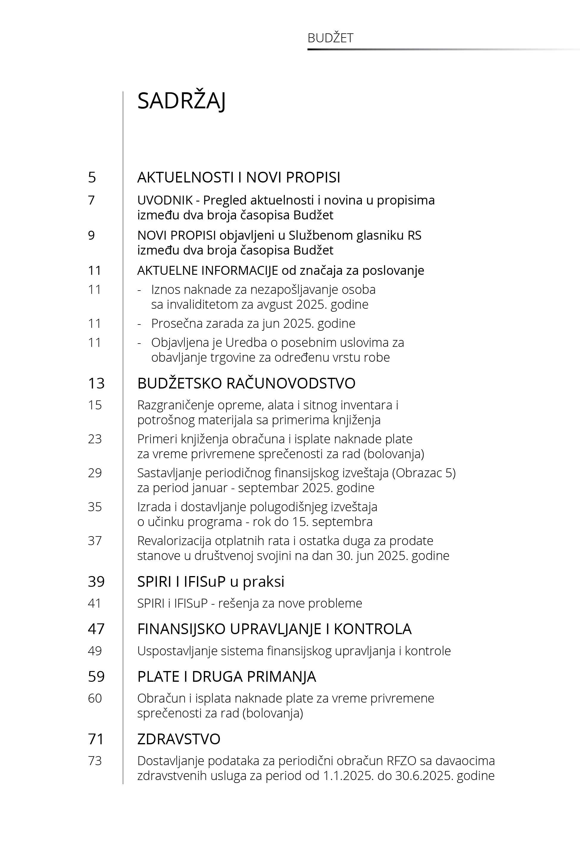 Časopis Budzet