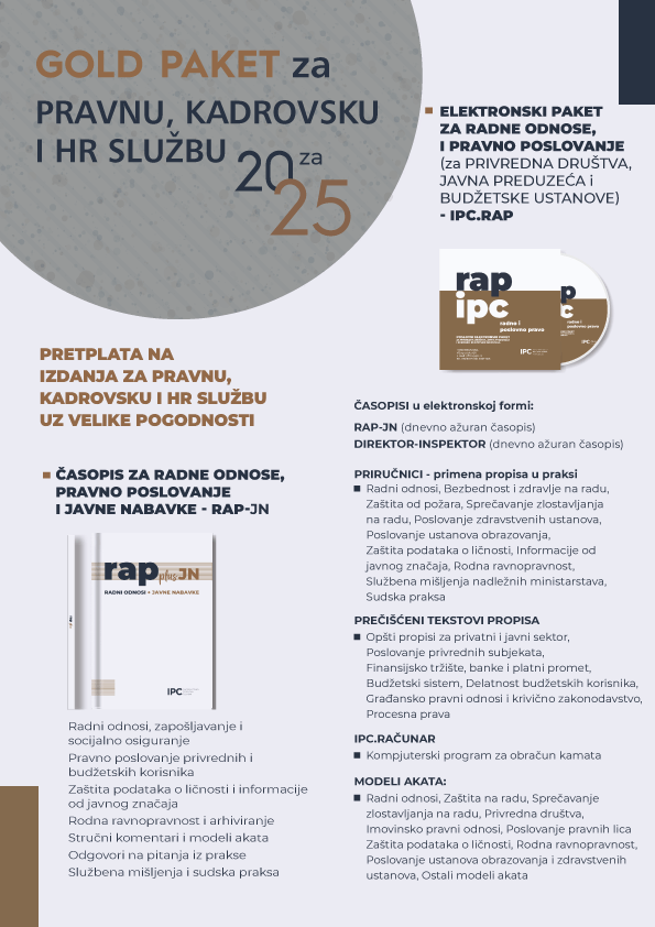 Pogodnosti pretplate za Pravnu sluzbu